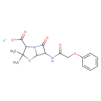 青霉素V钾化学结构式