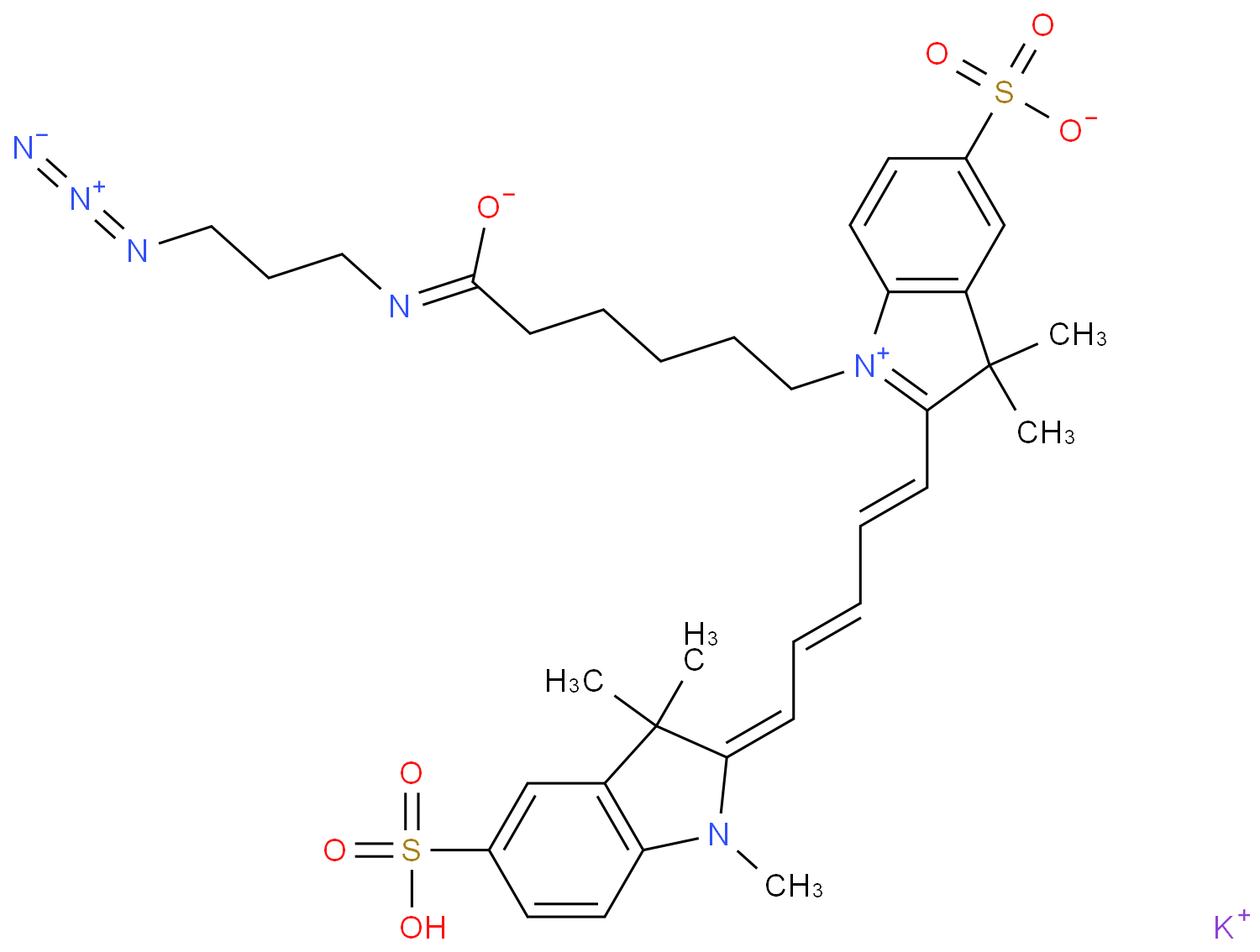 [Medlife]磺化Cy3-叠氮|Sulfo-Cyanine3 azide|2055138-89-9|PC21401-25mg