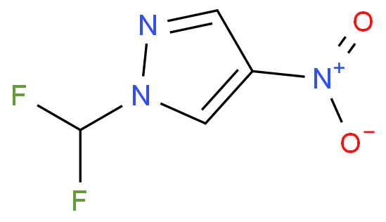 1-(二氟甲基)-4-硝基-1H-吡唑化学结构式