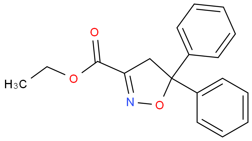4,5-Dihydro-5,5-diphenyl-3-isoxazolecarboxylic acid ethyl ester  
