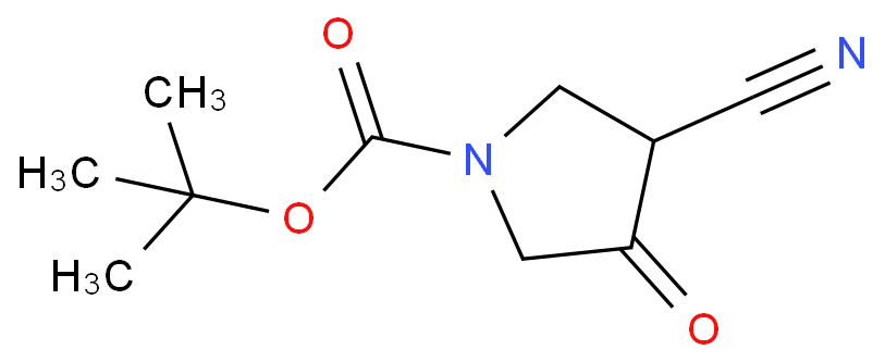 1-Boc-3-氰基-4-吡咯烷酮化学结构式
