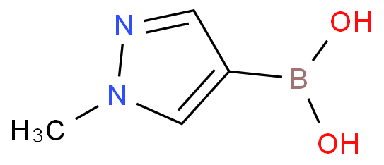 1-甲基-1H-吡唑-4-硼酸化学结构式
