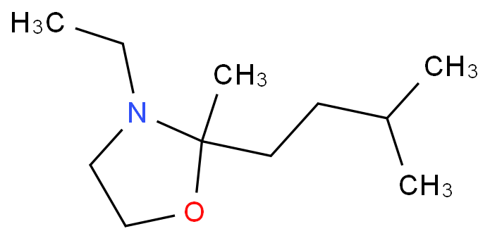 Oxazolidine,3-ethyl-2-methyl-2-(3-methylbutyl)-  