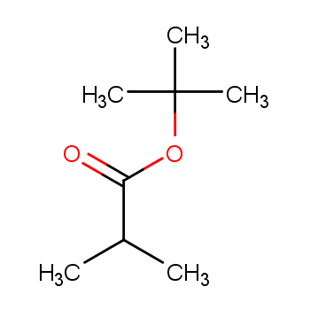 异丁酸叔丁酯化学结构式