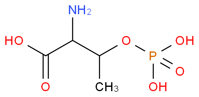 O-磷酸基-DL-苏氨酸化学结构式