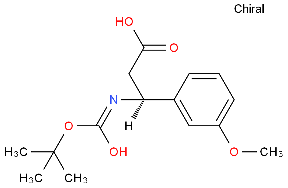 (S)-3-((叔丁氧羰基)氨基)-3-(3-甲氧基苯基)丙酸CAS号499995-77-6(科研试剂/现货供应,质量保证)