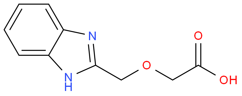 (1H-BENZOIMIDAZOL-2-YLMETHOXY)-ACETIC ACID structural formula image