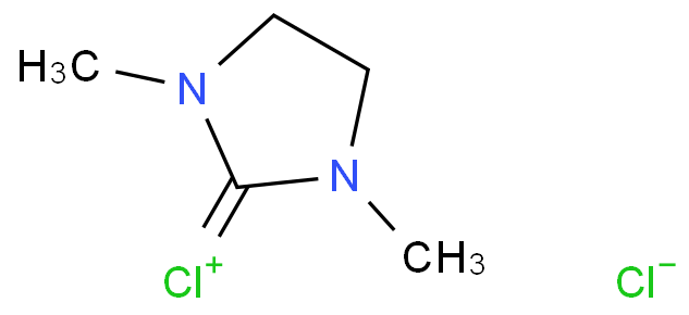 2-氯-1,3-二甲基氯化咪唑啉化学结构式