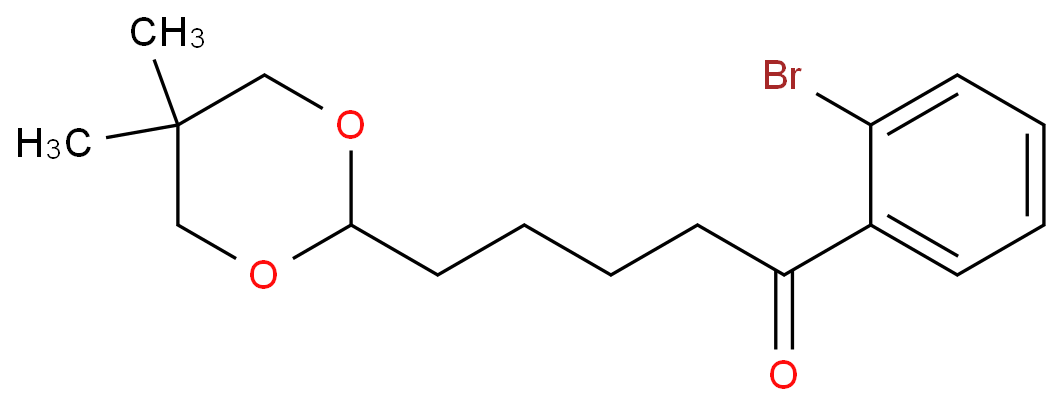 2'-BROMO-5-(5,5-DIMETHYL-1,3-DIOXAN-2-YL)VALEROPHENONE