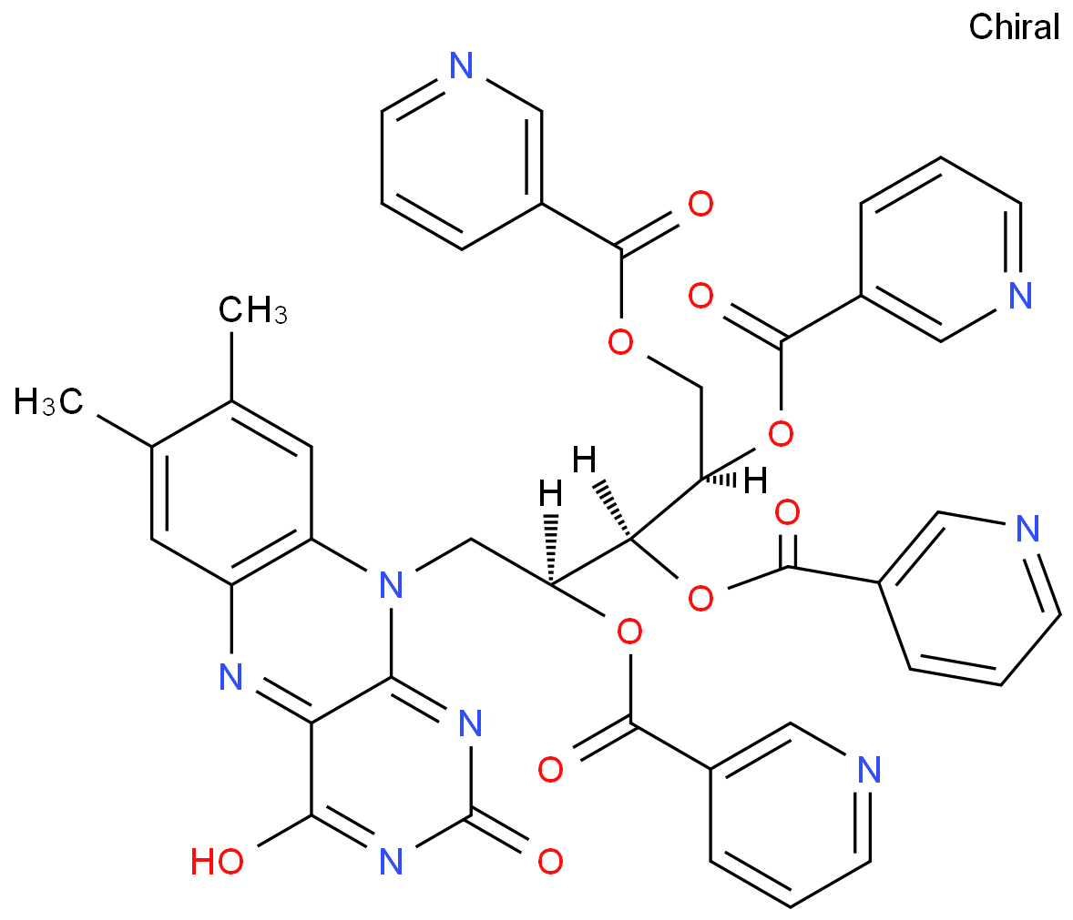 Riboflavin,2',3',4',5'-tetra-3-pyridinecarboxylate (9CI)  