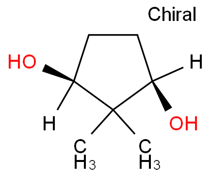 (1R,3S)-2,2-dimethylcyclopentane-1,3-diol structure