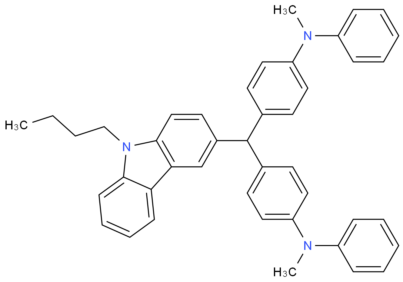 蓝色素化学结构式