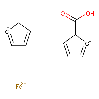 Ferrocenecarboxylic acid structure