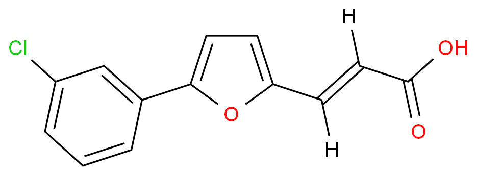 2-Propenoic acid, 3-[5-(3-chlorophenyl)-2-furanyl]-, (E)-