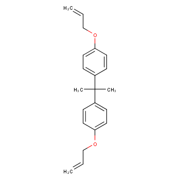 双酚A双烯丙基醚化学结构式