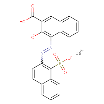 2-Naphthalenecarboxylicacid, 3-hydroxy-4-[2-(1-sulfo-2-naphthalenyl)diazenyl]-, calcium salt (1:1)  