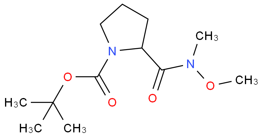 1-BOC-N-甲基-N-甲氧基-2-吡咯烷甲酰胺 CAS号:334872-14-9科研及生产专用 高校及研究所支持货到付款