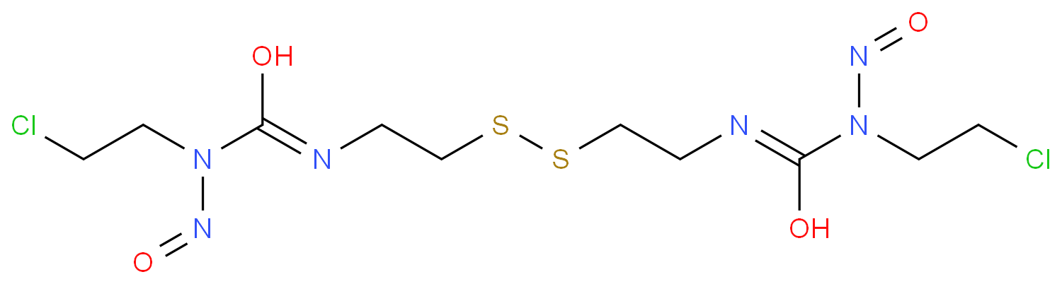 1-(2-chloroethyl)-3-[2-[2-[(2-chloroethyl-nitroso-carbamoyl)amino]ethy ldisulfanyl]ethyl]-1-nitroso-urea