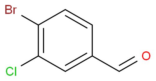 4-溴-3-氯-苯甲醛化学结构式