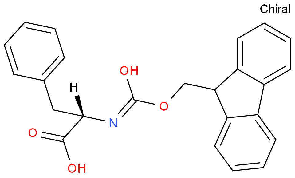 Fmoc-L-苯丙氨酸化学结构式