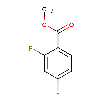 2,4-二氟苯甲酸甲酯化学结构式