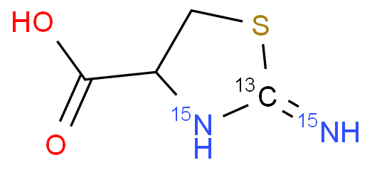 外消旋2-氨基噻唑啉-4-羧酸-13C,15N2