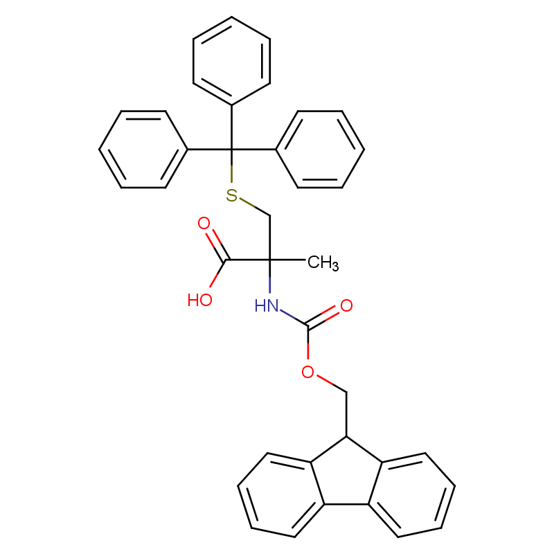 FMOC-S-三苯甲基-ALPHA-甲基-L-半胱氨酸 CAS号:725728-43-8科研及生产专用 高校及研究所支持货到付款