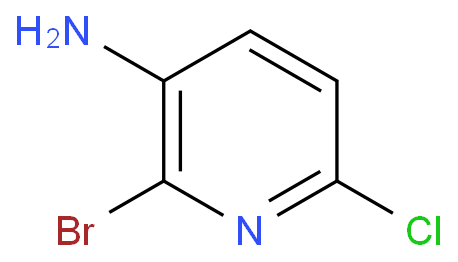 3-氨基-2-溴-6-氯吡啶化学结构式