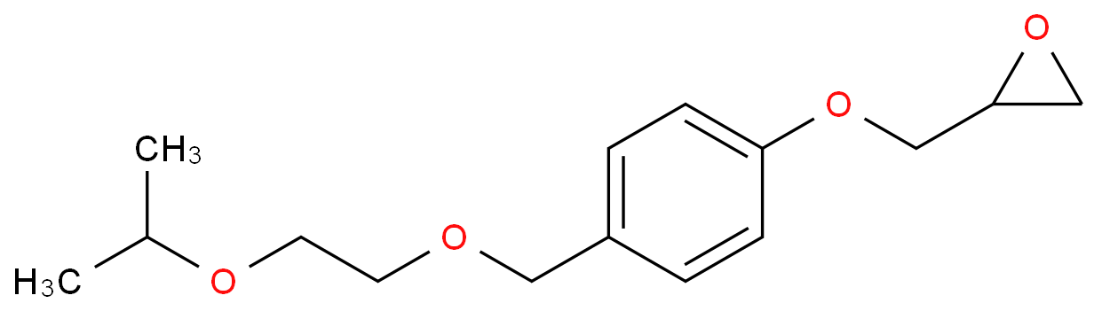 [[4-[[2-(1-甲基乙氧基)乙氧基]甲基]苯氧基]甲基]环氧乙烷化学结构式