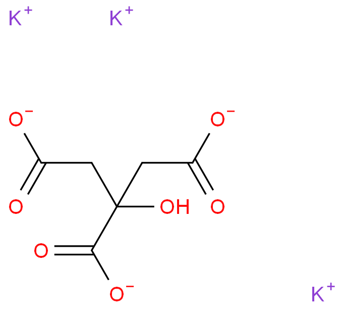 Potassium Citrate; 866-84-2 structural formula