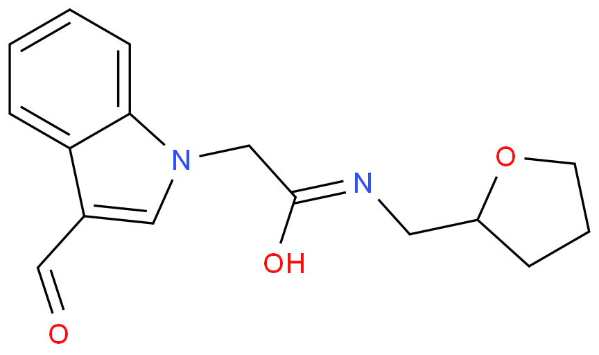 2-(3-FORMYL-INDOL-1-YL)-N-(TETRAHYDRO-FURAN-2-YLMETHYL)-ACETAMIDE