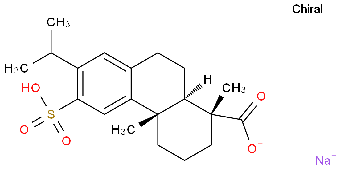 1-Phenanthrenecarboxylicacid, 1,2,3,4,4a,9,10,10a-octahydro-1,4a-dimethyl-7-(1-methylethyl)-6-sulfo-,sodium salt (1;1), (1R,4aS,10aR)-  