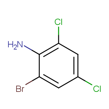 2-溴-4,6-二氯苯胺化学结构式