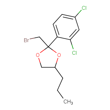 (2-(2,4-dichlorophenyl)-2-bromomenthyl-4-propyl-1,3-dioxolane  