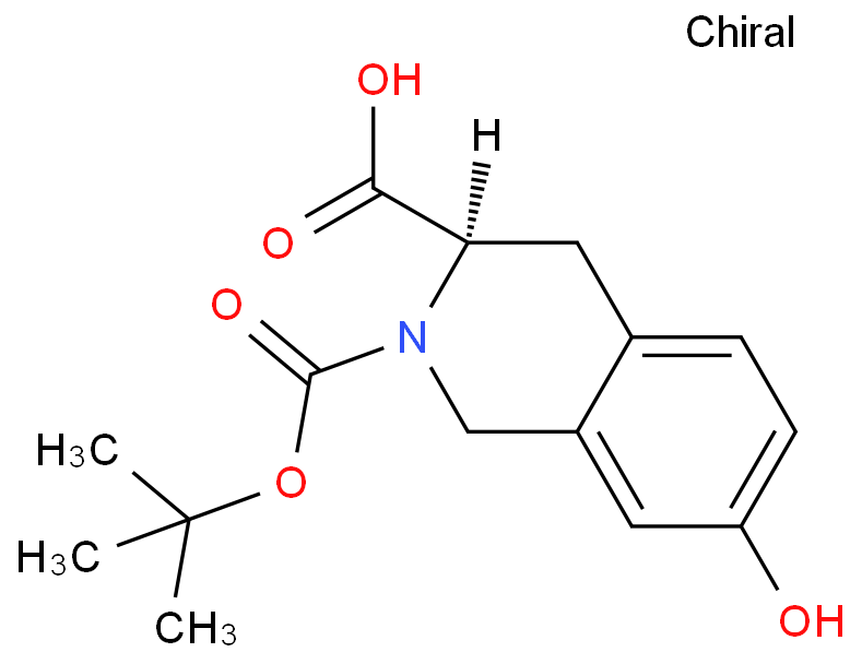 BOC-D-7-羟基-1,2,3,4-四氢异喹啉-3-羧酸 CAS号:214630-00-9科研及生产专用 高校及研究所支持货到付款