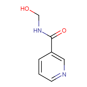 N-羟甲基烟酰胺化学结构式