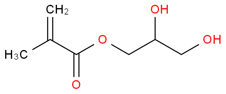 甲基丙烯酸甘油酯的均聚物化学结构式