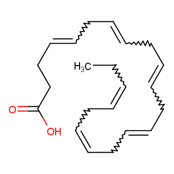 二十二碳六烯酸化学结构式