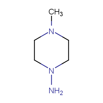 1-氨基-4-甲基哌嗪化学结构式