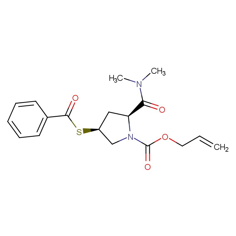 Allyl(2S,4S)-4-(benzoylsulfanyl)-2-(dimethylcarbamoyl)-1-pyrrolidinecarboxylate