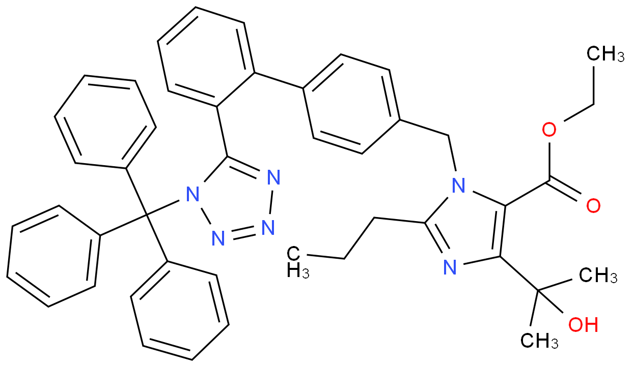 1H-IMidazole-5-carboxylic acid, 4-(1-hydroxy-1-Methylethyl)-2-propyl-1-[[2'-[1-(triphenylMethyl)-1H-tetrazol-5-yl][1,1'-biphenyl]-4-yl]Methyl]-, ethyl ester