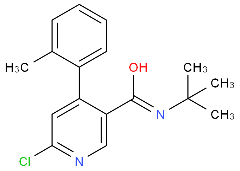 N-叔丁基-6-氯-4-邻甲苯基烟酰胺 CAS号:342417-04-3科研及生产专用 高校及研究所支持货到付款