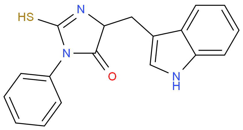 苯硫代乙内酰脲-色氨酸化学结构式