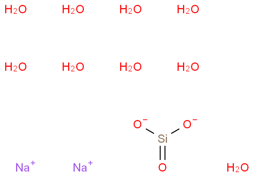 disodium;dioxido(oxo)silane;nonahydrate