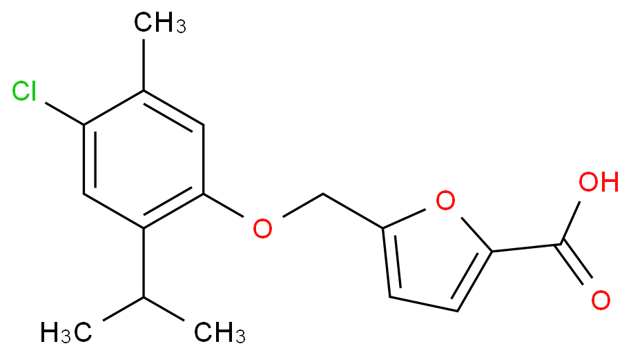 5-(4-CHLORO-2-ISOPROPYL-5-METHYL-PHENOXYMETHYL)-FURAN-2-CARBOXYLIC ACID