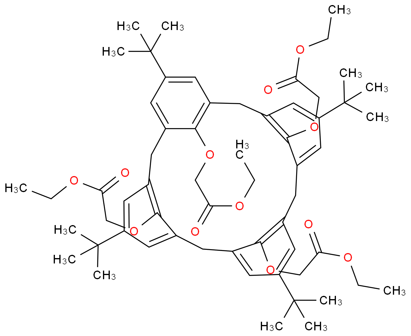 4-叔丁基杯[4]芳烃-四乙酸乙酯	4-TERT-BUTYLCALIX[4]ARENE-TETRAACETIC ACID