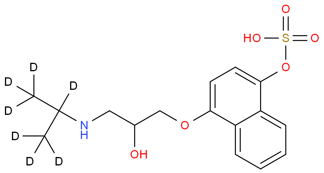 [4-[3-(1,1,1,2,3,3,3-heptadeuteriopropan-2-ylamino)-2-hydroxypropoxy]naphthalen-1-yl] hydrogen sulfate