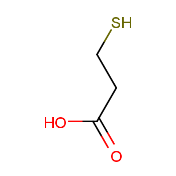 3-Mercaptopropionic acid structure
