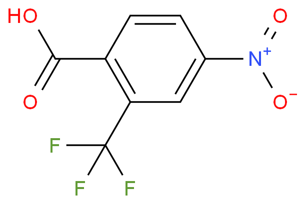 4-硝基-2-(三氟甲基)苯甲酸化学结构式