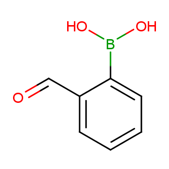 2-甲酰基苯硼酸化学结构式